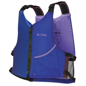 Onyx Universal Paddle PFD Life Jacket - Adult - Blue/Purple [121900-600-004-24] - BuoyMart.com  Life Vests Onyx Outdoor
