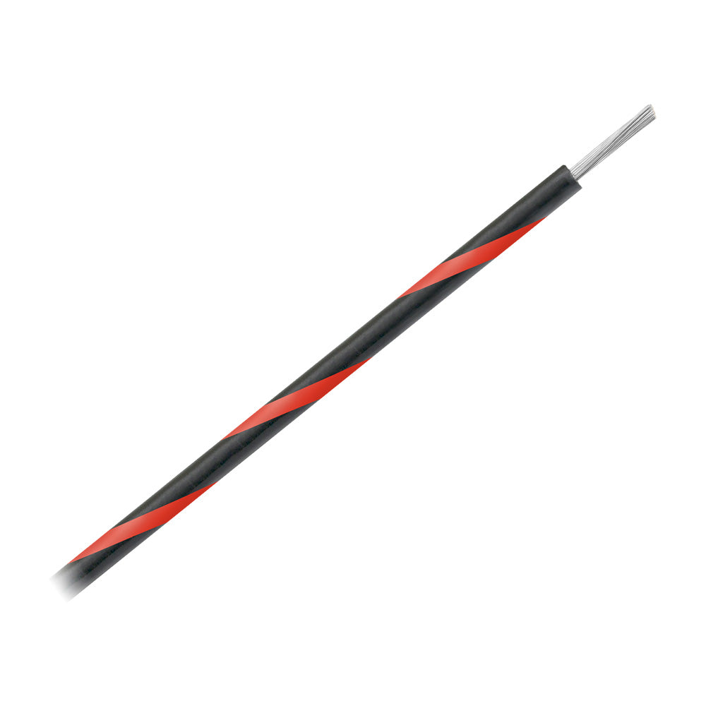 Pacer 16 AWG Gauge Striped Marine Wire 1000' Spool - Black w/Red Stripe [WUL16BK-2-1000] - BuoyMart.com  Wire Pacer Group