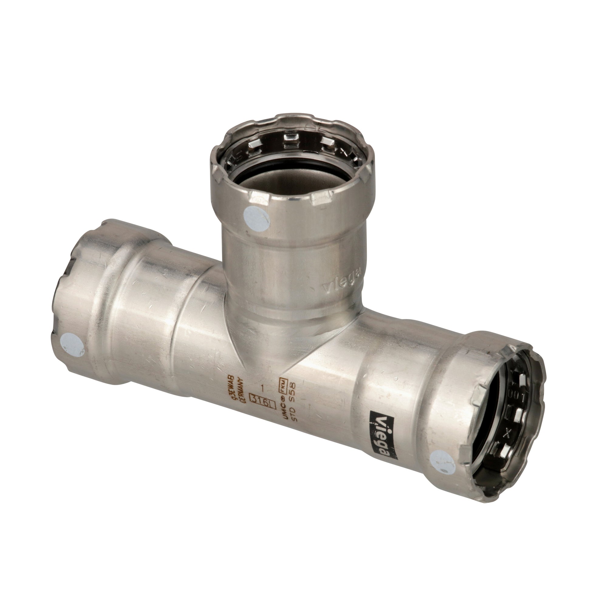 Viega MegaPress 316 FKM Tee - 2" x 2" x 2" [91620] - BuoyMart.com  Fittings Viega