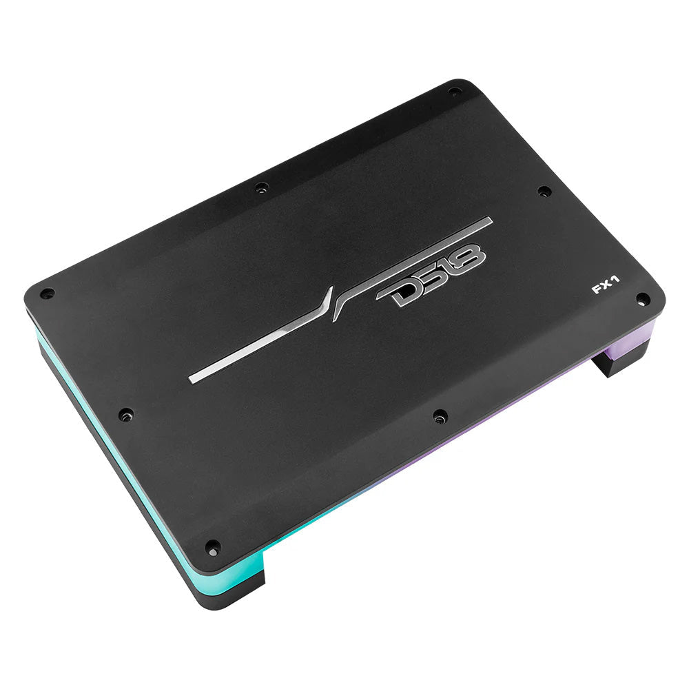 DS18 Flush/Surface Mount 1-Channel Monoblock Class D Amplifier w/Acrylic Cover - 1x900W RMS @ 1 Ohm [FX1] DS18 Audio