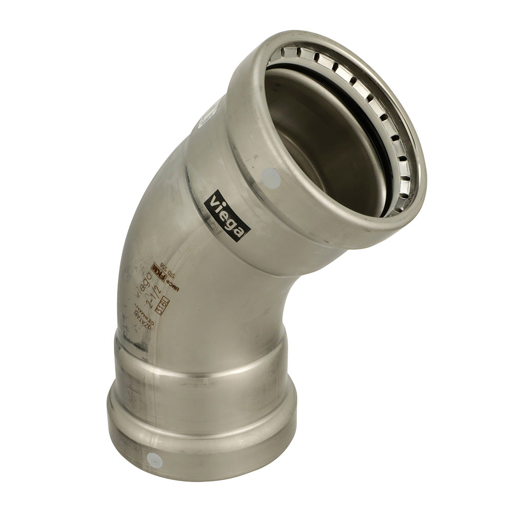 Viega MegaPress 316 FKM 2-1/2" 45 Degree Elbow [98510] - BuoyMart.com  Fittings Viega