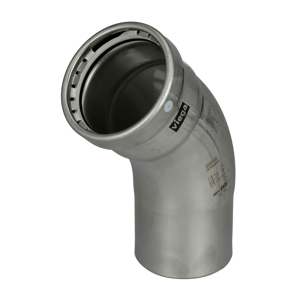 Viega MegaPress 316 FKM 2-1/2" 45 Degree Street Elbow [98495] - BuoyMart.com  Fittings Viega