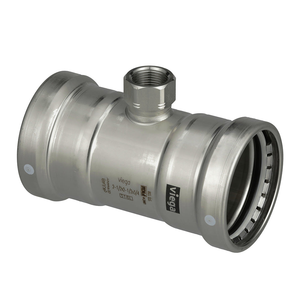 Viega MegaPress 316 FKM Tee w/FPT - 2-1/2" x 2-1/2" x 3/4" (FPT) [98420] - BuoyMart.com  Fittings Viega