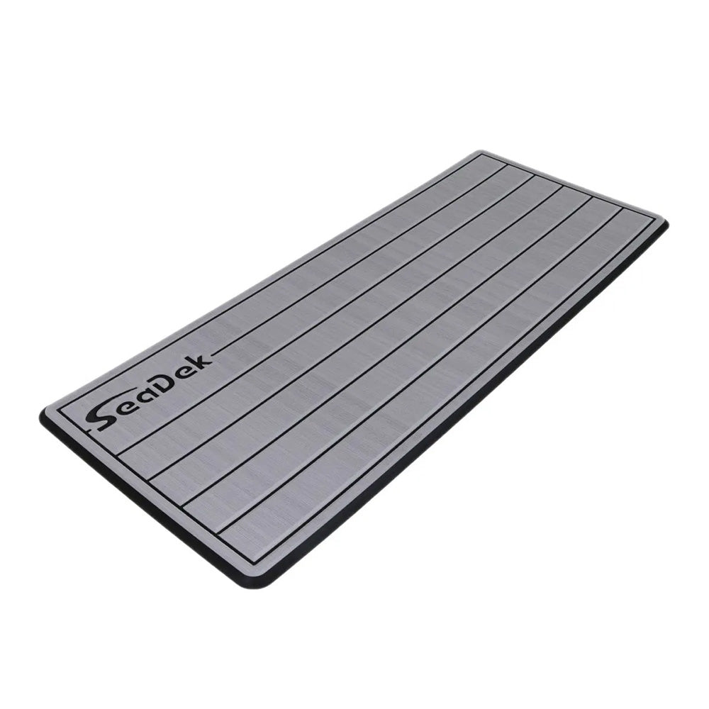 SeaDek 14 x 36" 20mm Dual Density Small Teak Helm Pad w/SeaDek Logo - Brushed Texture - Gray/Black (355.6mm x 914.4mm x 20mm) [53602-80324] - BuoyMart.com  Deck / Galley SeaDek