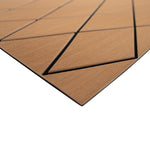 SeaDek 40" x 80" 6mm Two Color Diamond Full Sheet - Brushed Texture - Mocha/Black (1016mm x 2032mm x 6mm) [56411-80093] - BuoyMart.com  Deck / Galley SeaDek