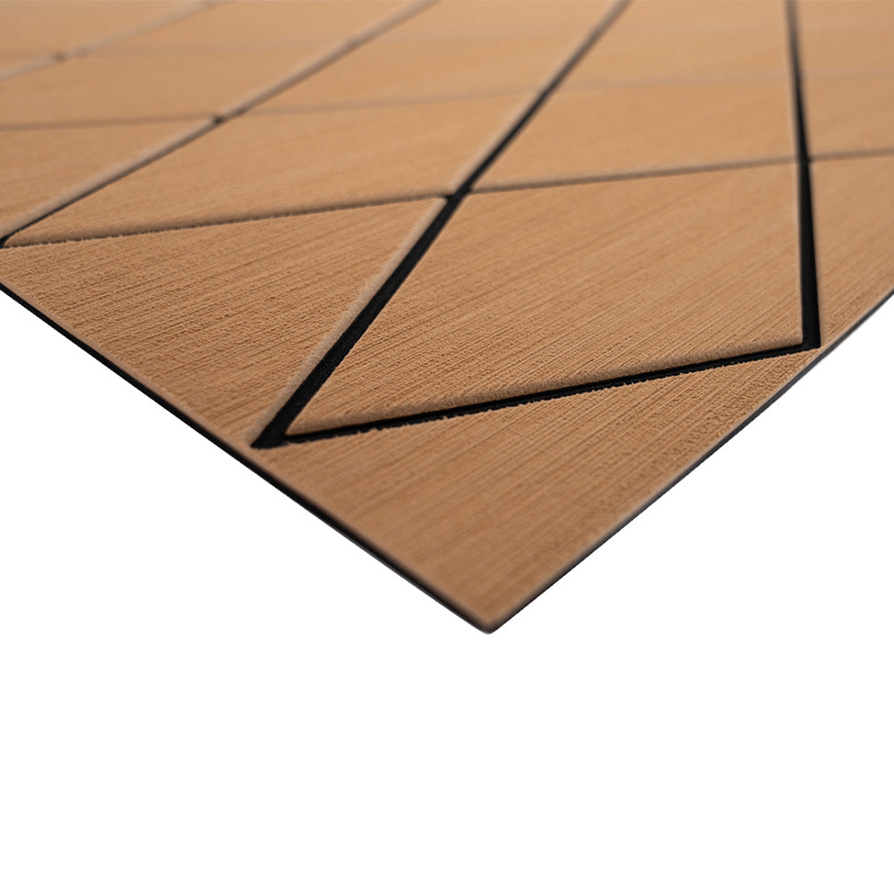 SeaDek 40" x 80" 6mm Two Color Diamond Full Sheet - Brushed Texture - Mocha/Black (1016mm x 2032mm x 6mm) [56411-80093] - BuoyMart.com  Deck / Galley SeaDek