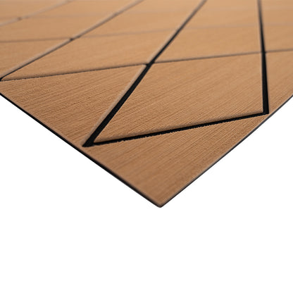 SeaDek 40" x 80" 6mm Two Color Diamond Full Sheet - Brushed Texture - Mocha/Black (1016mm x 2032mm x 6mm) [56411-80093] - BuoyMart.com  Deck / Galley SeaDek