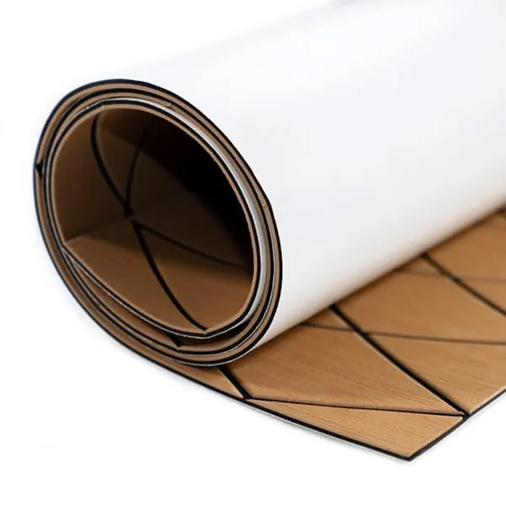 SeaDek 40" x 80" 6mm Two Color Diamond Full Sheet - Brushed Texture - Brown/Black (1016mm x 2032mm x 6mm) [56411-89905] - BuoyMart.com  Deck / Galley SeaDek