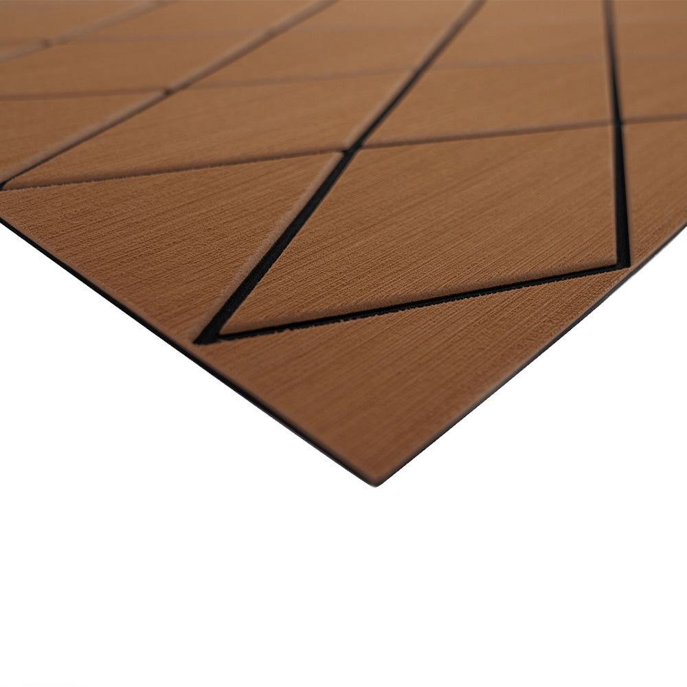 SeaDek 40" x 80" 6mm Two Color Diamond Full Sheet - Brushed Texture - Brown/Black (1016mm x 2032mm x 6mm) [56411-89905] - BuoyMart.com  Deck / Galley SeaDek