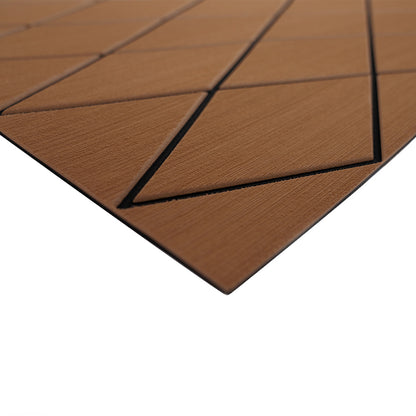 SeaDek 40" x 80" 6mm Two Color Diamond Full Sheet - Brushed Texture - Brown/Black (1016mm x 2032mm x 6mm) [56411-89905] - BuoyMart.com  Deck / Galley SeaDek