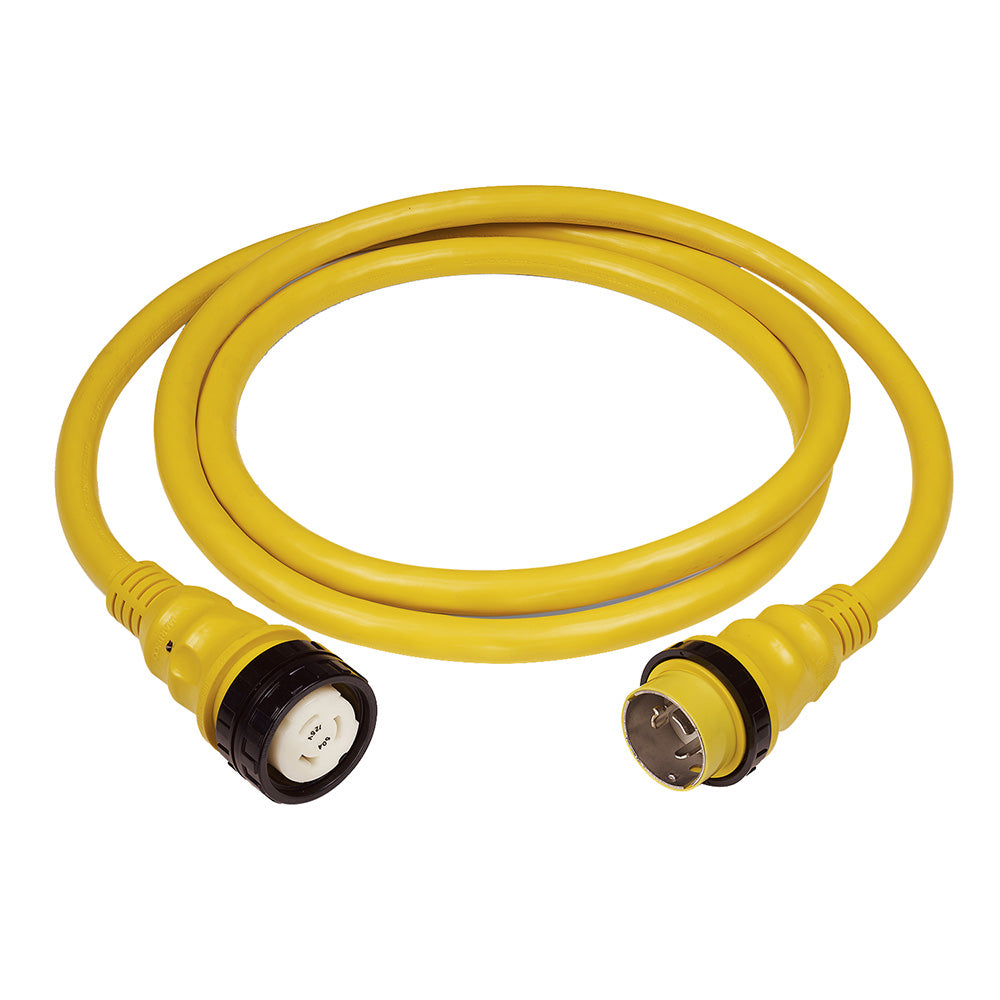 Marinco 50 AMP 125V Shore Power Cable - 75' - Yellow [6153SPP-75] - BuoyMart.com  Shore Power Marinco