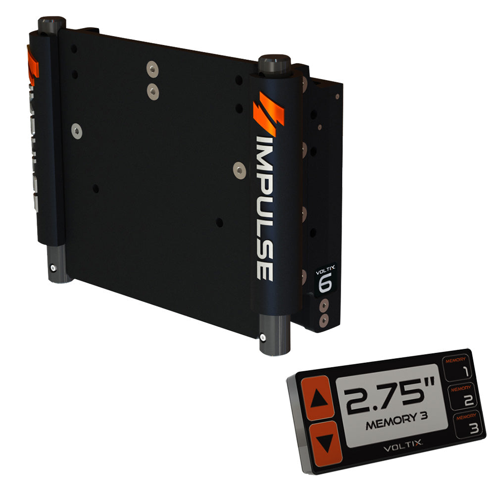 IMPULSE 6" Set Back Electric Jack Plate w/Smart Control - Black Anodized [75050-B] - BuoyMart.com  Jack Plates IMPULSE