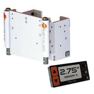 IMPULSE 12" Set Back Electric Jack Plate w/Smart Control - White Cerakote [75080-W] - BuoyMart.com  Jack Plates IMPULSE