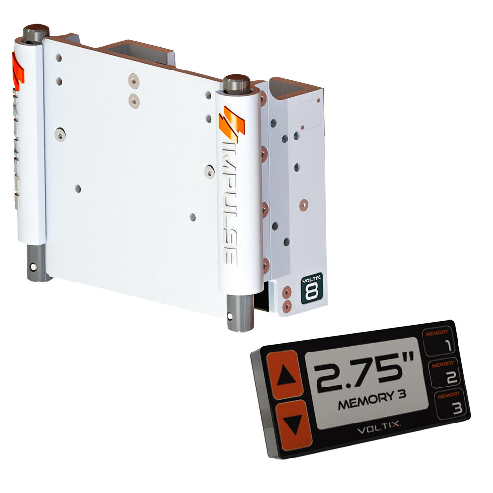 IMPULSE XL 8" Set Back Electric Jack Plate w/Smart Control - White Cerakote [75061-W] - BuoyMart.com  Jack Plates IMPULSE