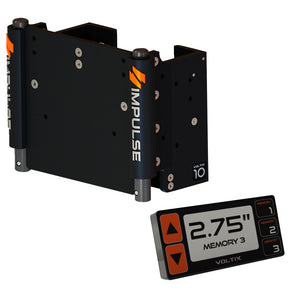 IMPULSE XL 10" Set Back Electric Jack Plate w/Smart Control - Black Anodized [75071-B] - BuoyMart.com  Jack Plates IMPULSE