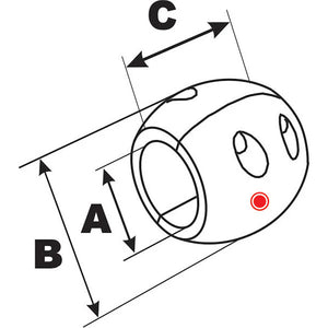 Performance Metals 1-1/4" (Large) Streamlined Shaft Anode - Aluminum [C1250AA] - BuoyMart.com  Anodes Performance Metals