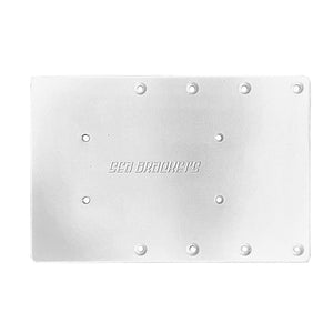 Sea Brackets 12" Straight Trolling Motor Plate f/Garmin Force Kraken [SEA2313] - BuoyMart.com  Trolling Motor Accessories Sea Brackets