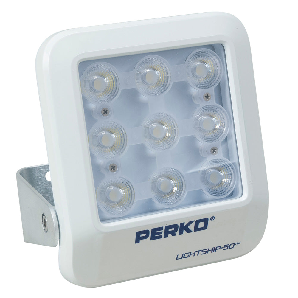 Perko Lightship 50 LED High Performance Floodlight - 12/24V - White [1643050F0W] - BuoyMart.com  Flood/Spreader Lights Perko