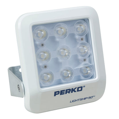 Perko Lightship 50 LED High Performance Spotlight - 12/24V - White [1643050S0W] - BuoyMart.com  Flood/Spreader Lights Perko
