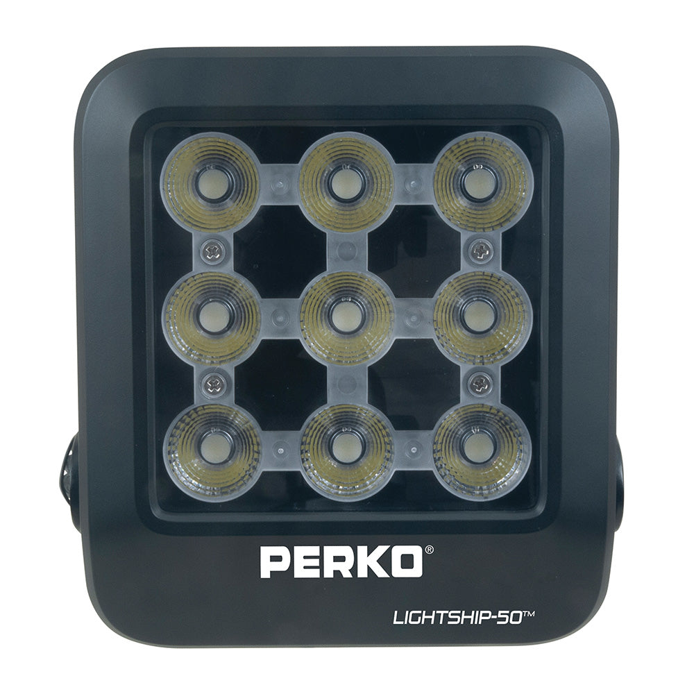 Perko Lightship 50 LED High Performance Floodlight - 12/24V - Black [1643050F0B] - BuoyMart.com  Flood/Spreader Lights Perko
