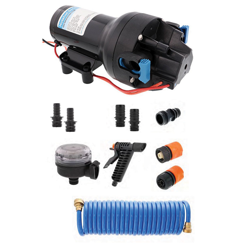 Jabsco HotShot HD5 Heavy Duty Washdown Pump Kit w/25' HoseCoil - 12V - 5GPM - 70PSI [P501J-119N-4A] - BuoyMart.com  Washdown / Pressure Pumps Jabsco