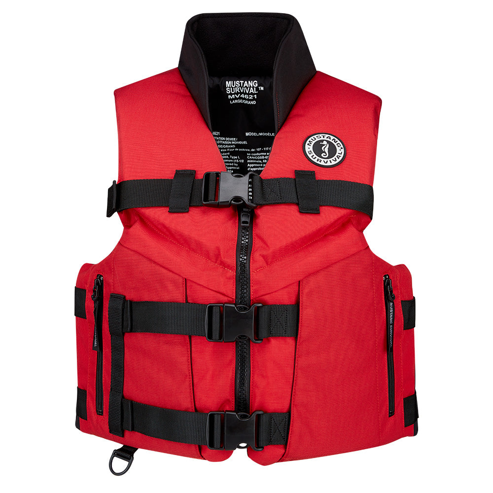 Mustang Accel 100 Foam Fishing Vest - Small - Red-Black [MV462602-123-S-216] Mustang Survival