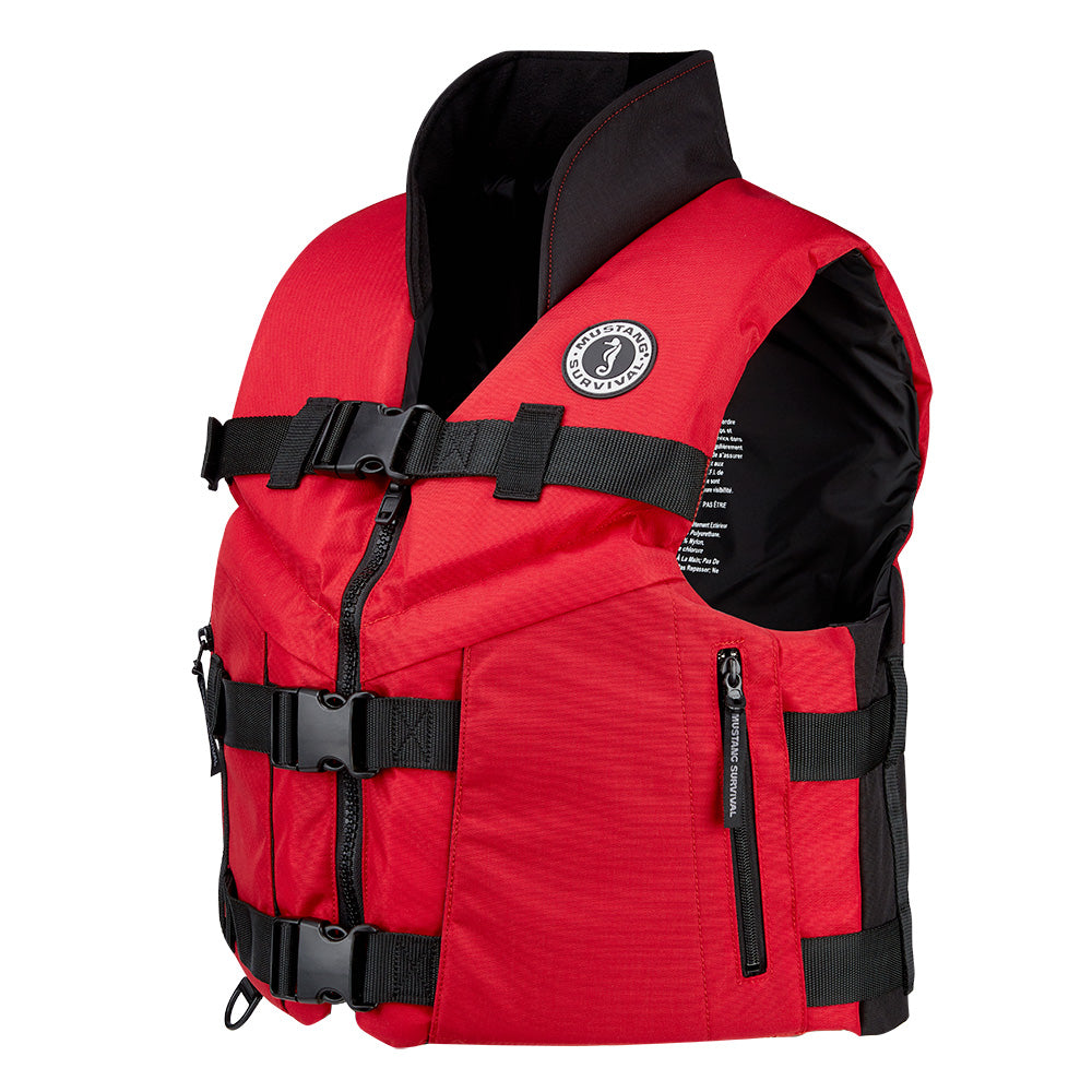Mustang Accel 100 Foam Fishing Vest - Small - Red-Black [MV462602-123-S-216] Mustang Survival