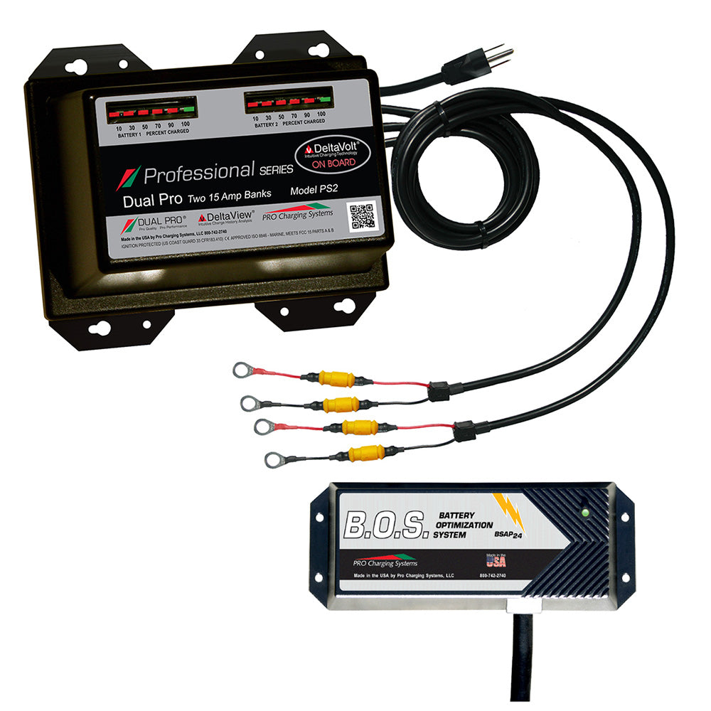 Dual Pro PS2 2 Bank Battery Charger w/2 Bank B.O.S. [PS2/BOS12V2] - BuoyMart.com  Battery Chargers Dual Pro