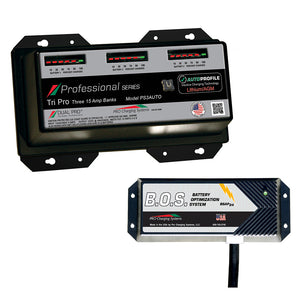 Dual Pro PS3 Auto 3 Bank Battery Charger w/3 Bank B.O.S. [PS3AUTO/BOS12V3] - BuoyMart.com  Battery Chargers Dual Pro