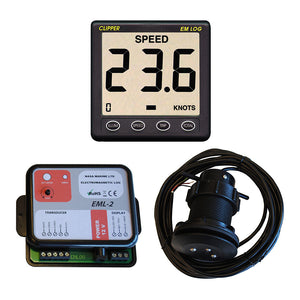 Clipper Electromagnetic 2 Speed Log Display Data Box Electromagnetic Log [EML-2+CLIP EM LOG] - BuoyMart.com  Instruments Clipper