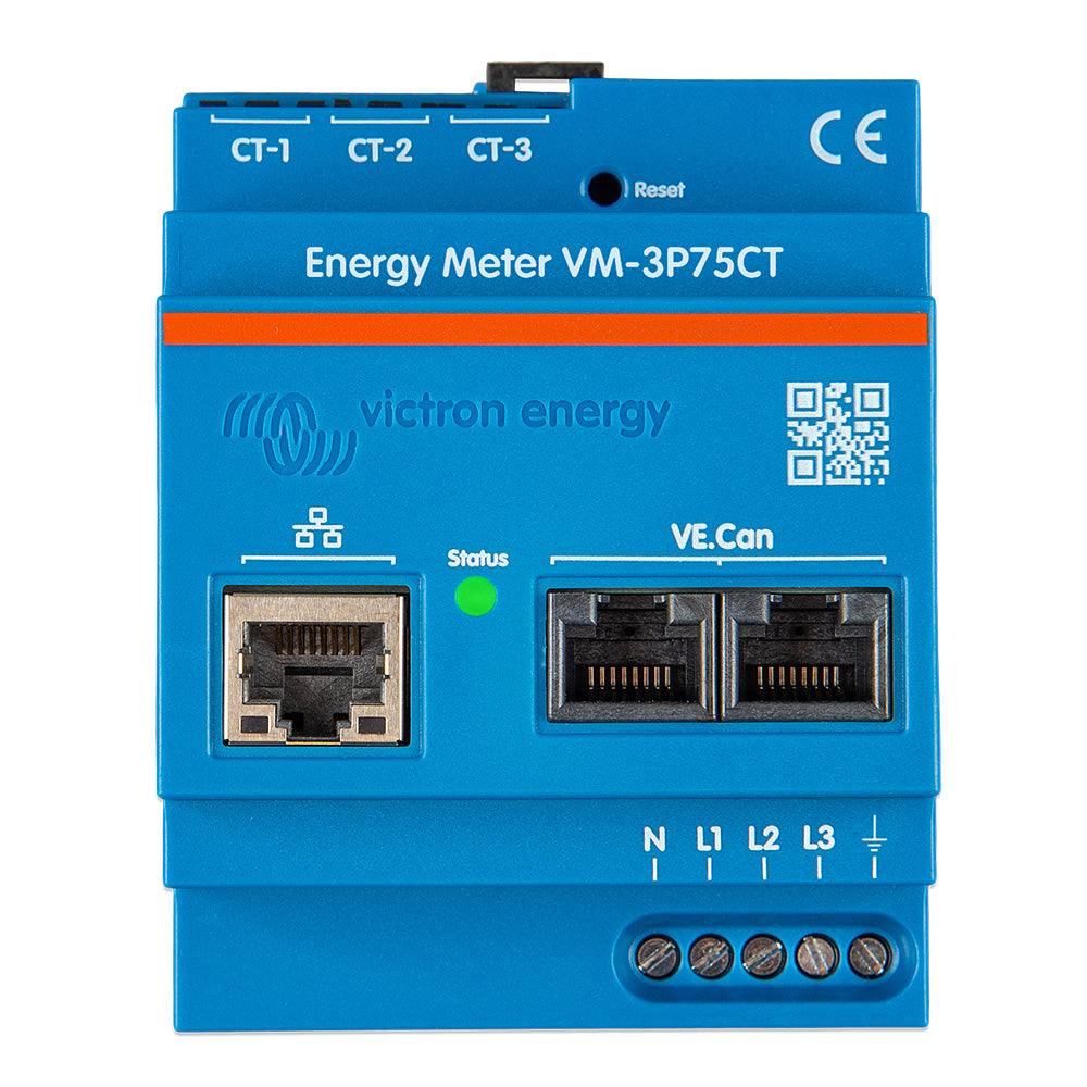 Victron Energy Meter VM-3P75CT Single + 3-Phase [REL200300100] - BuoyMart.com  Meters & Monitoring Victron Energy