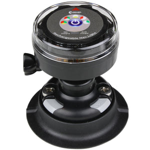 Lunasea Rechargeable Tri-Color Portable Navigation Light w/RailBlaza Quikport Mount - Black [LLB-72BK-UB-01] - BuoyMart.com  Navigation Lights Lunasea Lighting