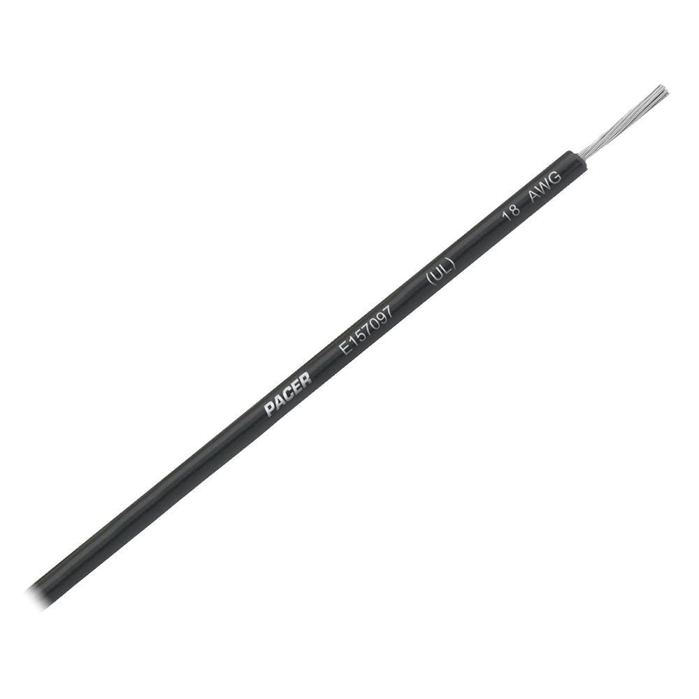 Pacer Black 18 AWG UL Marine Wire - 35' [WUL18BK-35] - BuoyMart.com  Wire Pacer Group