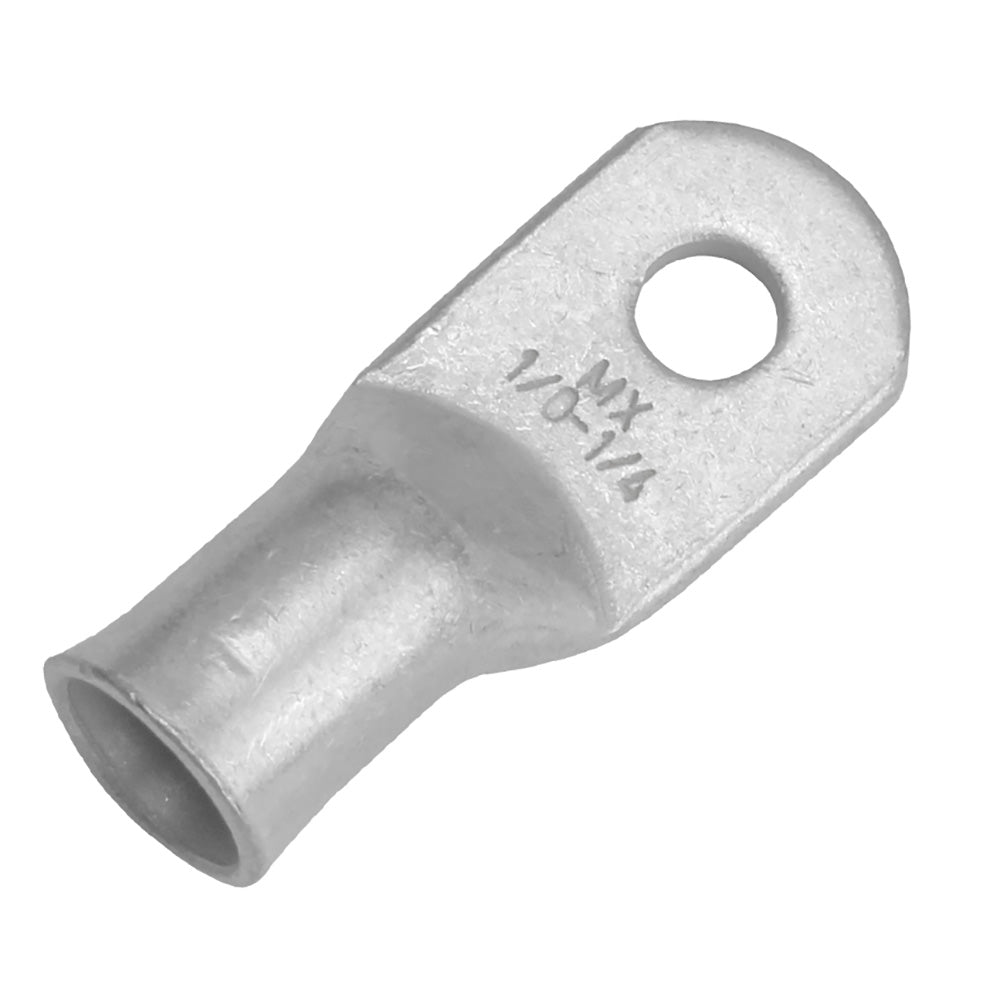 Pacer Tinned Lug 1/0 AWG - 1/4" Stud Size - 10 Pack [TAE1/0-14R-10] - BuoyMart.com  Terminals Pacer Group