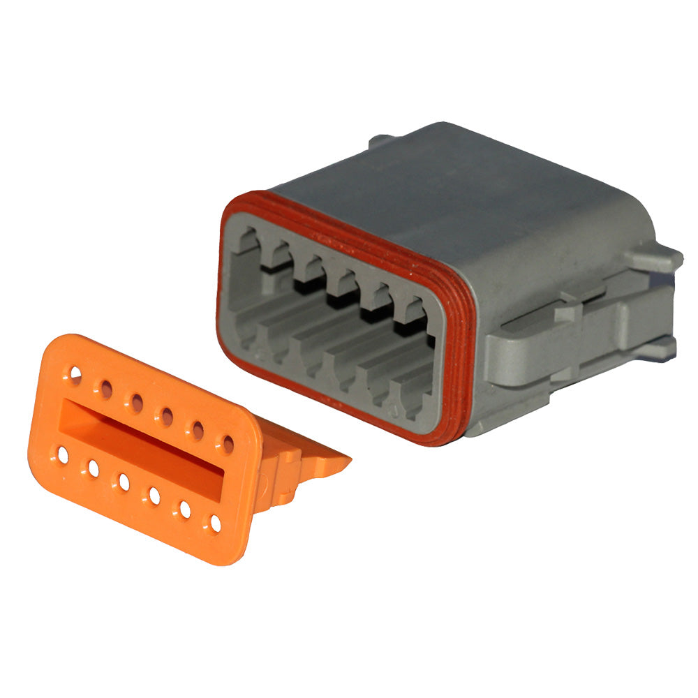 Pacer Deutsch DT Plug  Wedge Lock Kit - 12 Position - 5 Pack [TDT06-12S-5] - BuoyMart.com  Terminals Pacer Group
