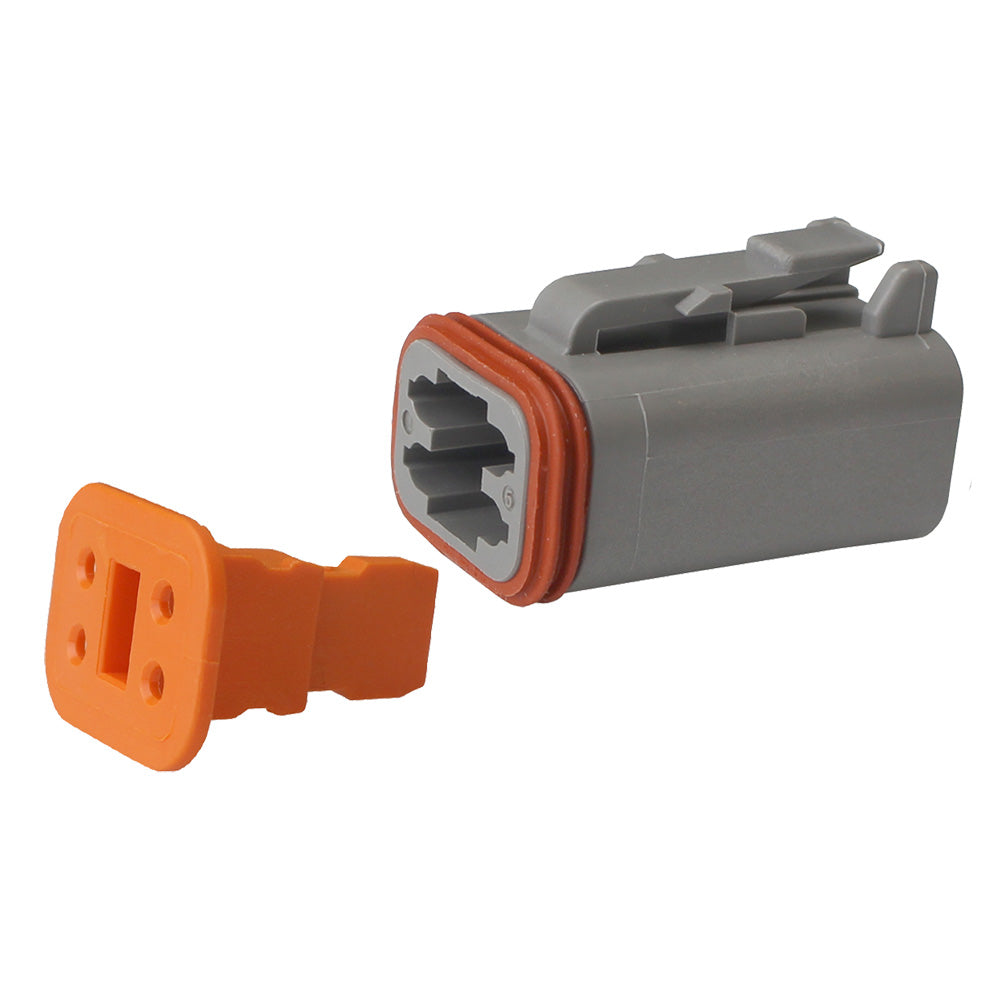Pacer Deutsch DT Plug  Wedge Lock Kit - 4 Position - 10 Pack [TDT06-4S-10] - BuoyMart.com  Terminals Pacer Group