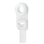 Pacer 8" Cable Tie w/Mounting Ring - Natural Color - 50lb Tensile Strength - 2" Bundle Diameter - 100 Piece Bag [CTMR2S-100] - BuoyMart.com  Wire Management Pacer Group