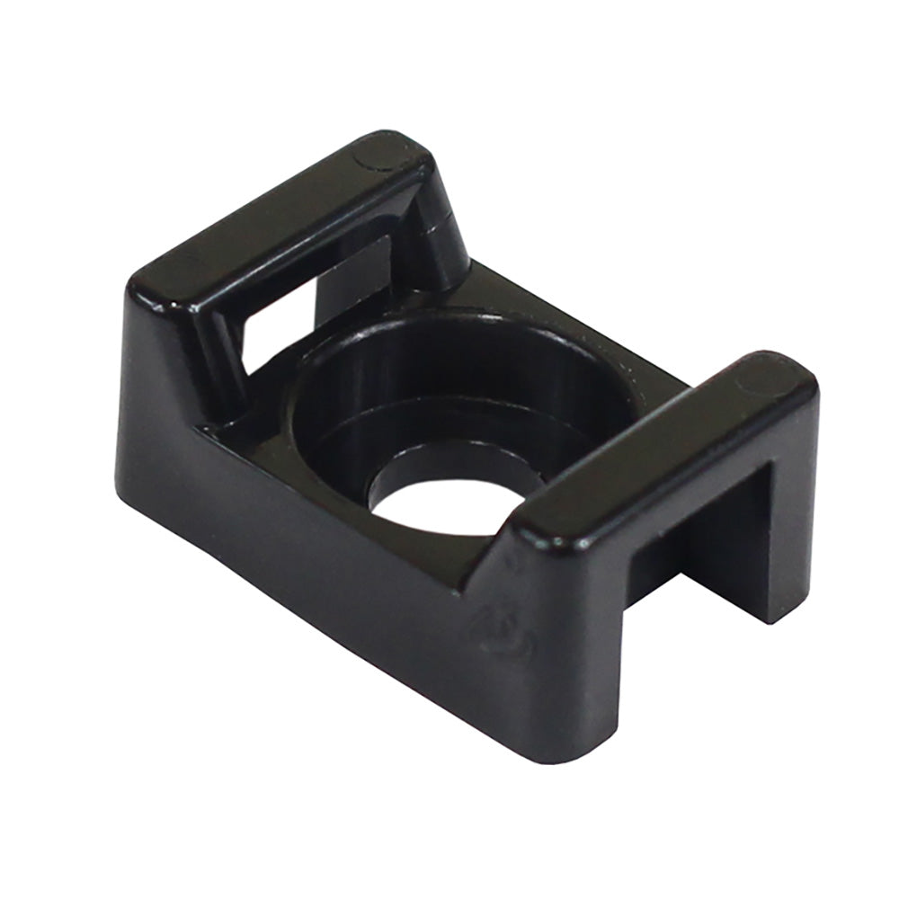 Pacer Screw Down Cable Tie Mount - #8 Screw Mount Method - Black - 100 Pack [CTM2S8BK-100] - BuoyMart.com  Wire Management Pacer Group