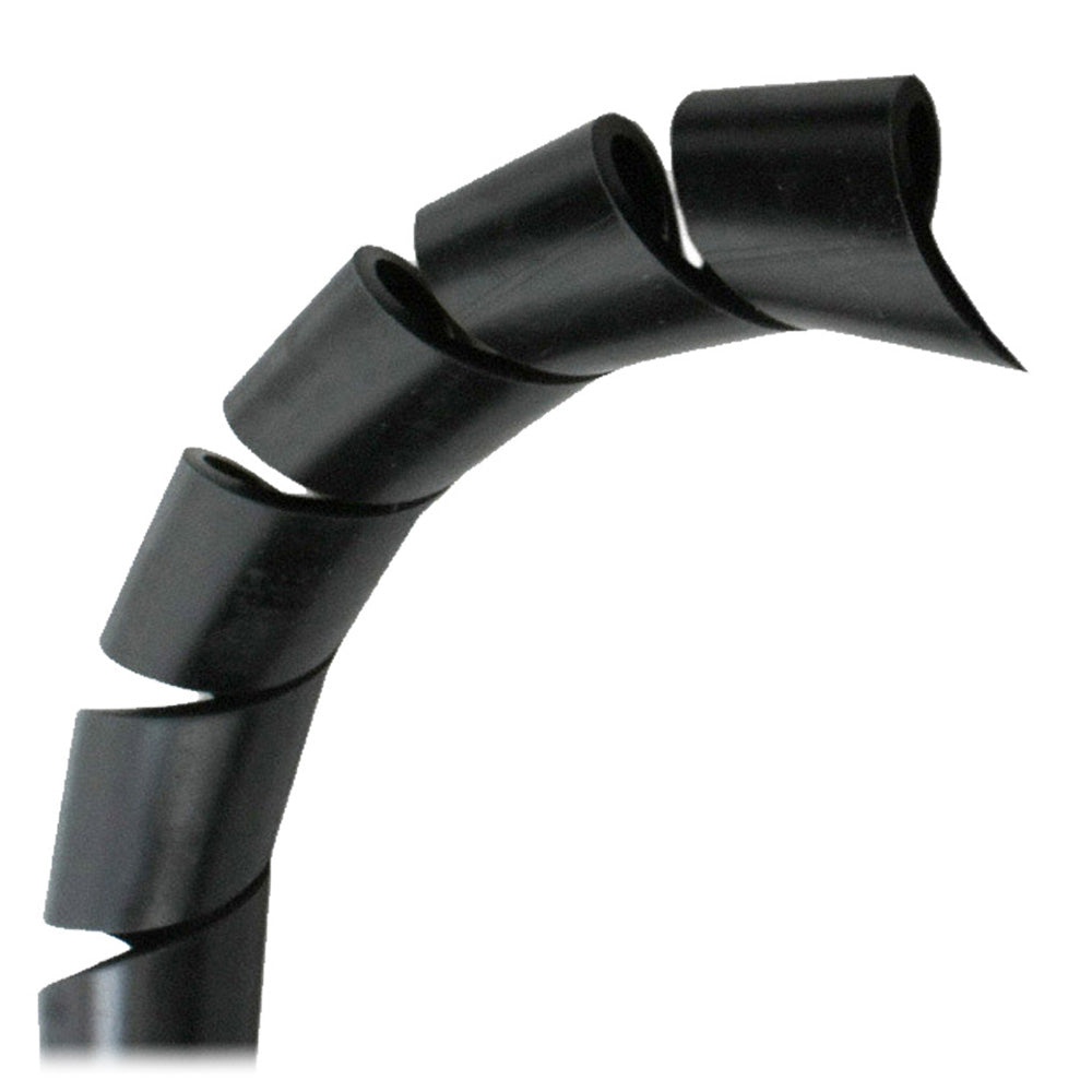 Pacer 1/2" Spiral Wrap - Black - 100' Roll [BSW1/2BK-100] - BuoyMart.com  Wire Management Pacer Group