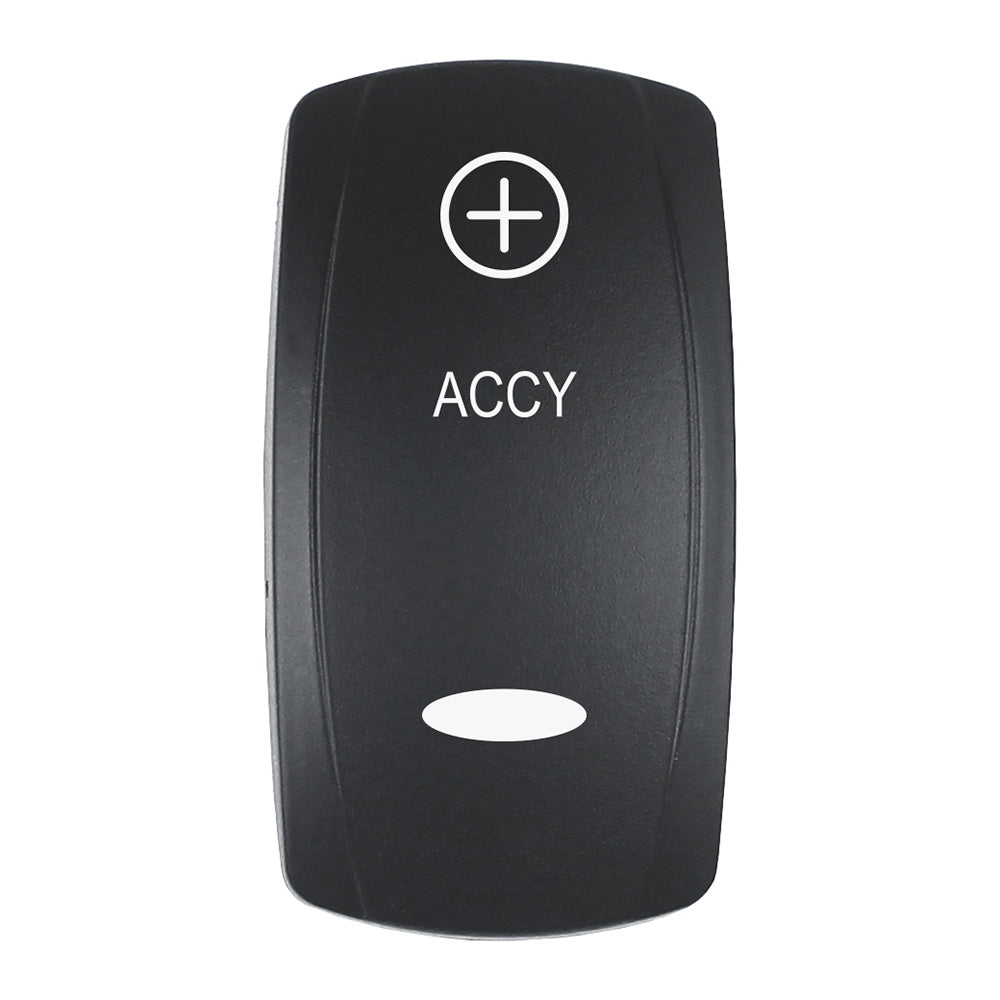 Pacer Actuator - 'ACCY' f/V Series Contura Switches - Black - Laser Etched (Top/Bottom Light) [EV2LE-ACC] - BuoyMart.com  Switches & Accessories Pacer Group