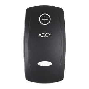 Pacer Actuator - 'ACCY' f/V Series Contura Switches - Black - Laser Etched (Top/Bottom Light) [EV2LE-ACC] - BuoyMart.com  Switches & Accessories Pacer Group