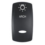 Pacer Actuator - 'ARCH' f/V Series Contura Switches - Black - Laser Etched (Top/Bottom Light) [EV2LE-ARCH] - BuoyMart.com  Switches & Accessories Pacer Group
