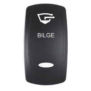 Pacer Actuator - 'BILGE' f/V Series Contura Switches - Black - Laser Etched (Top/Bottom Light) [EV2LE-BLG] - BuoyMart.com  Switches & Accessories Pacer Group