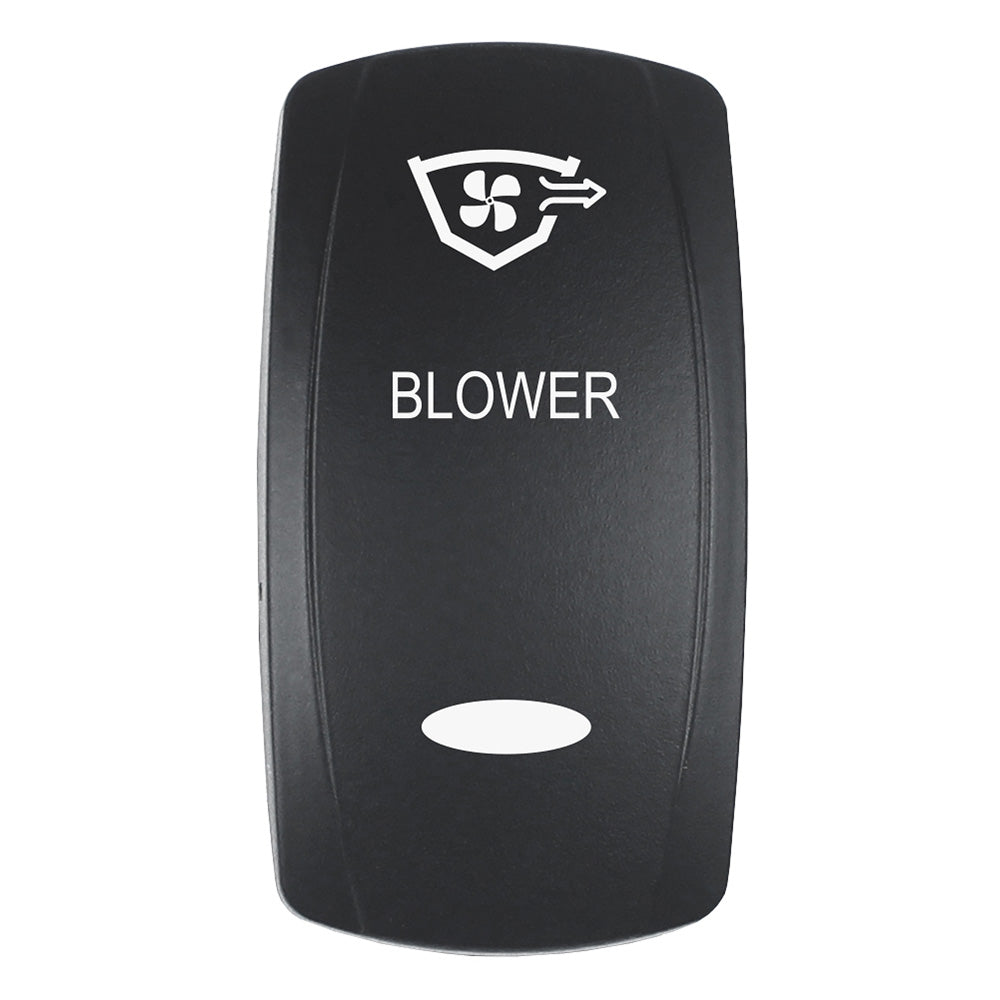Pacer Actuator - 'BLOWER' f/V Series Contura Switches - Black - Laser Etched (Top/Bottom Light) [EV2LE-BLWR] - BuoyMart.com  Switches & Accessories Pacer Group
