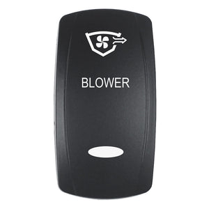 Pacer Actuator - 'BLOWER' f/V Series Contura Switches - Black - Laser Etched (Top/Bottom Light) [EV2LE-BLWR] - BuoyMart.com  Switches & Accessories Pacer Group