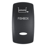 Pacer Actuator - 'FISHBOX' f/V Series Contura Switches - Black - Laser Etched (Top/Bottom Light) [EV2LE-FBX] - BuoyMart.com  Switches & Accessories Pacer Group