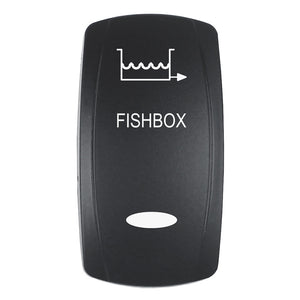 Pacer Actuator - 'FISHBOX' f/V Series Contura Switches - Black - Laser Etched (Top/Bottom Light) [EV2LE-FBX] - BuoyMart.com  Switches & Accessories Pacer Group
