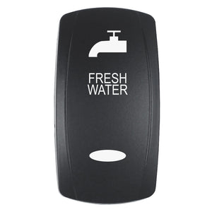 Pacer Actuator - 'FRESH WATER' f/V Series Contura Switches - Black - Laser Etched (Top/Bottom Light) [EV2LE-FRSH] - BuoyMart.com  Terminals Pacer Group