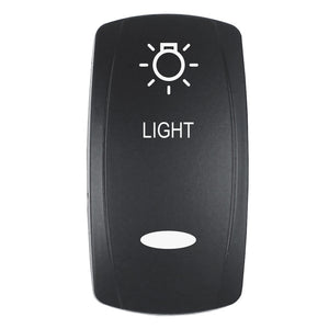 Pacer Actuator - 'LIGHT' f/V Series Contura Switches - Black - Laser Etched (Top/Bottom Light) [EV2LE-LT] - BuoyMart.com  Switches & Accessories Pacer Group