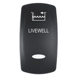 Pacer Actuator - 'LIVEWELL' f/V Series Contura Switches - Black - Laser Etched (Top/Bottom Light) [EV2LE-LVWL] - BuoyMart.com  Switches & Accessories Pacer Group